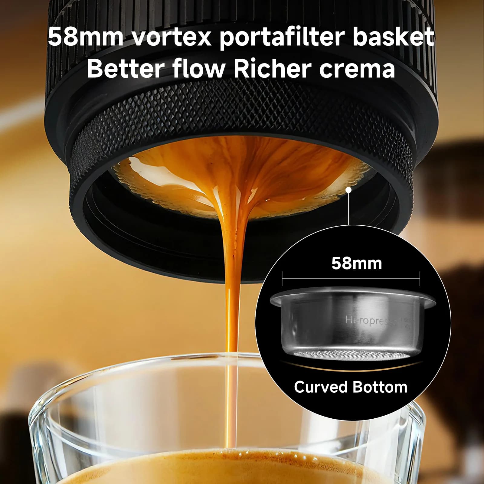 Taşınabilir Espresso Makinesi 20-Bar 58mm