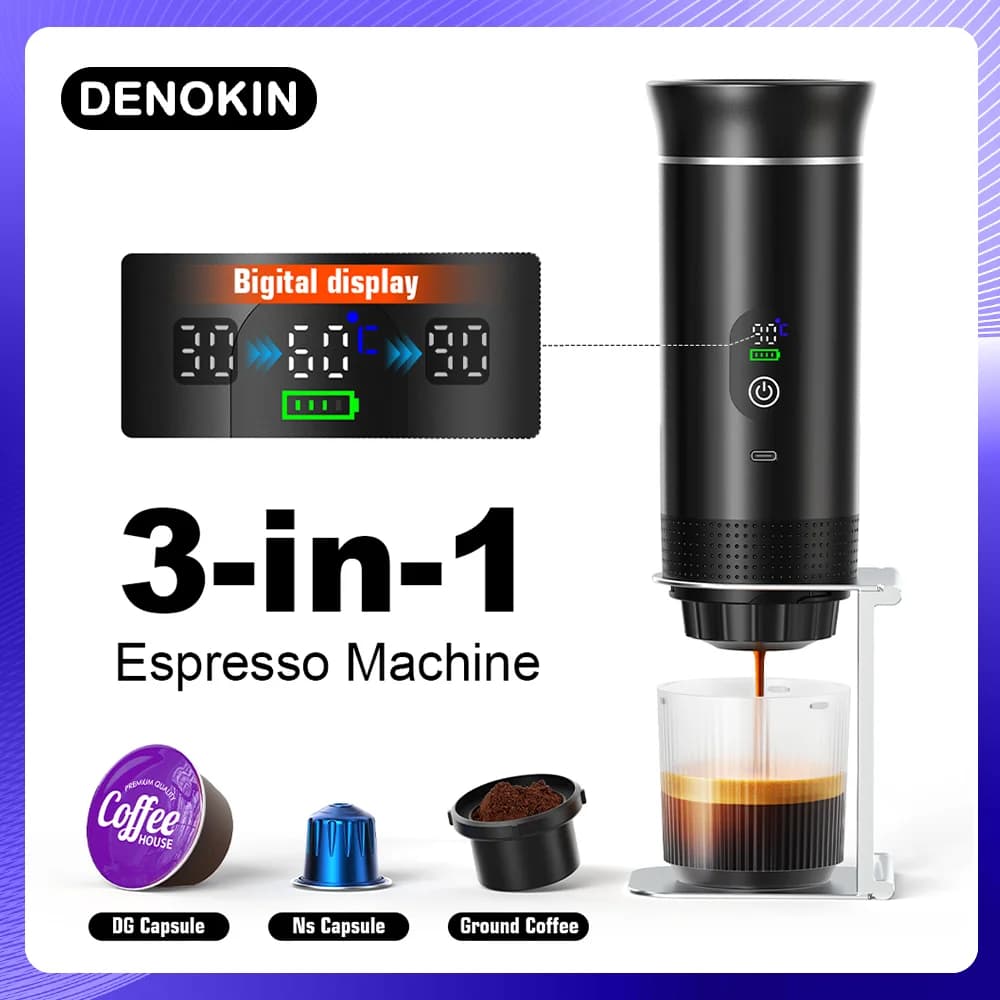 Taşınabilir Espresso Kahve Makinesi 3-in-1