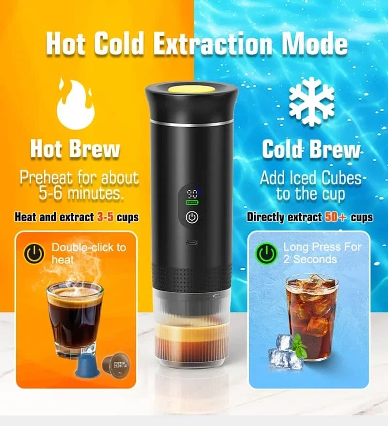 Taşınabilir Espresso Kahve Makinesi 3-in-1