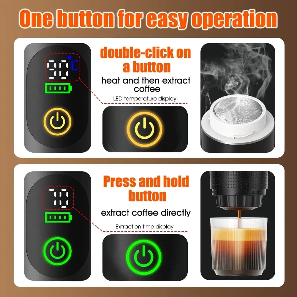 Taşınabilir Espresso Kahve Makinesi 3-in-1