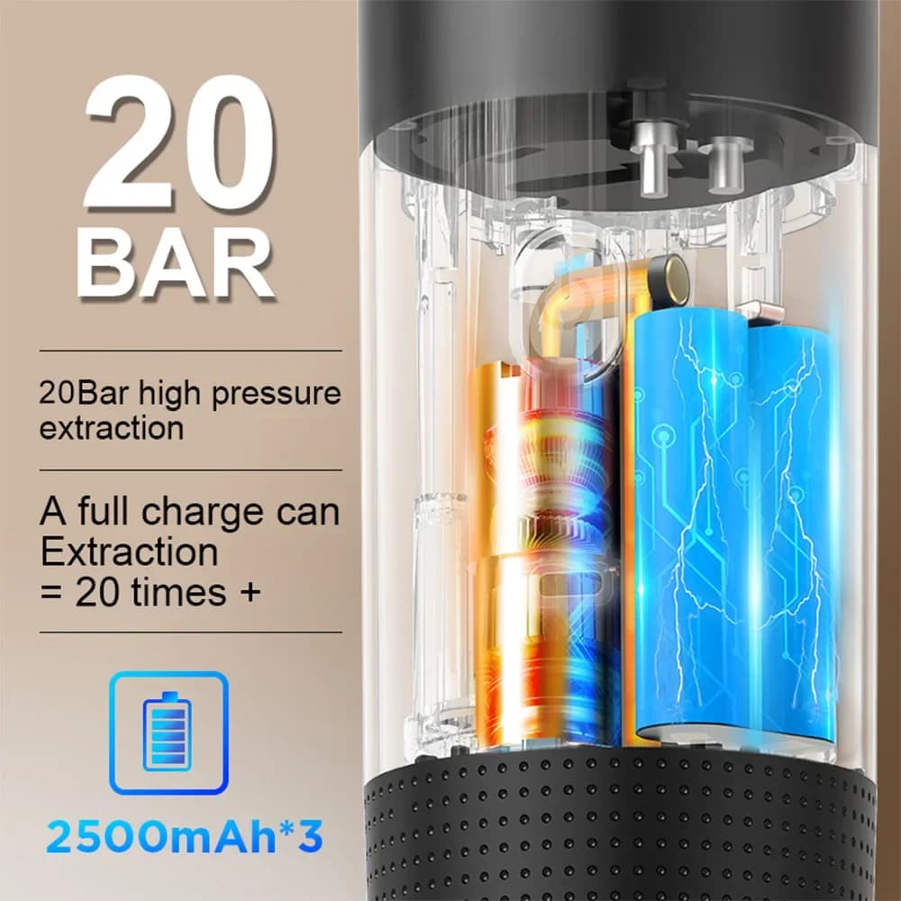 Taşınabilir 3'ü 1 Arada Espresso Kahve Makinesi